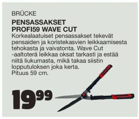 BRÜCKE PENSASSAKSET PROFI59 WAVE CUT