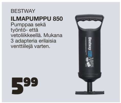 BESTWAY ILMAPUMPPU 850