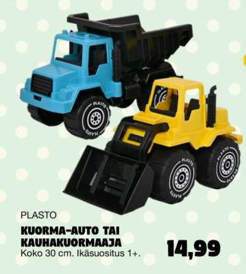 PLASTO KUORMA-AUTO TAI KAUHAKUORMAAJA