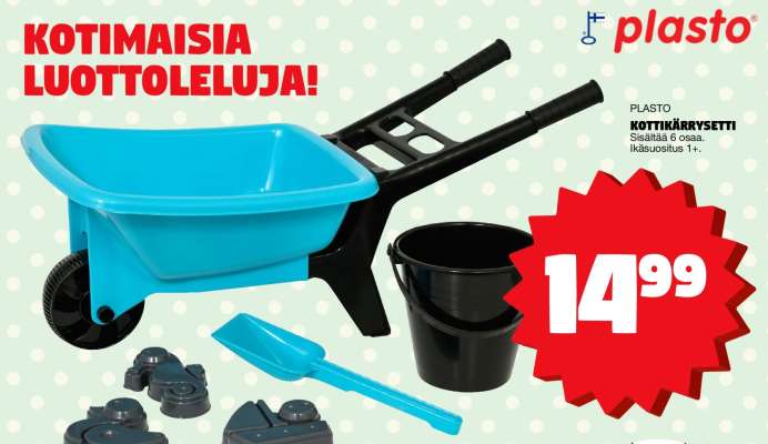 PLASTO KOTTIKÄRRYSETTI