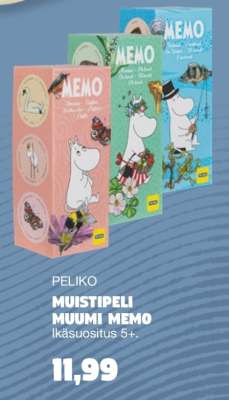 PELIKO MUISTIPELI MUUMI MEMO