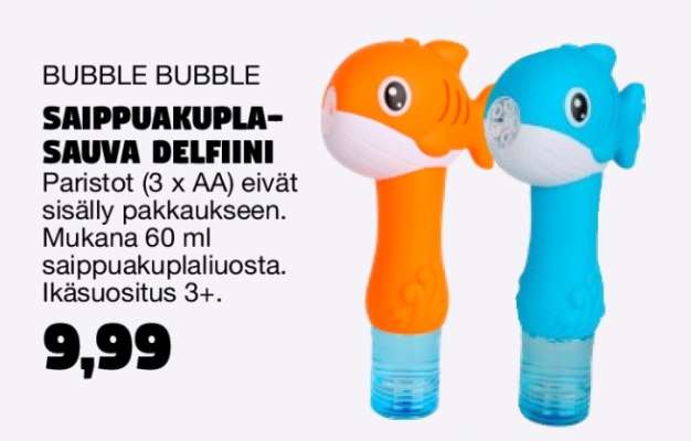 SAIPPUAKUPLA-SAUVVA DELFIINI