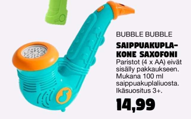SAIPPUAKUPLAKONE SAXOFONI