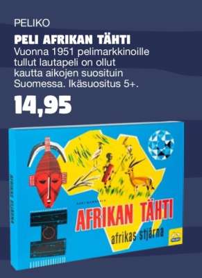 PELI AFRIKAN TÄHTI