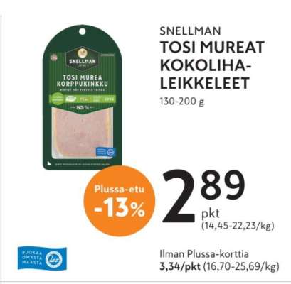 SNELLMAN TOSI MUREAT KOKOLIHALEIKKELEET