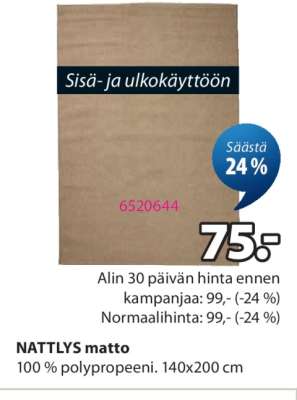 NATTLYS matto