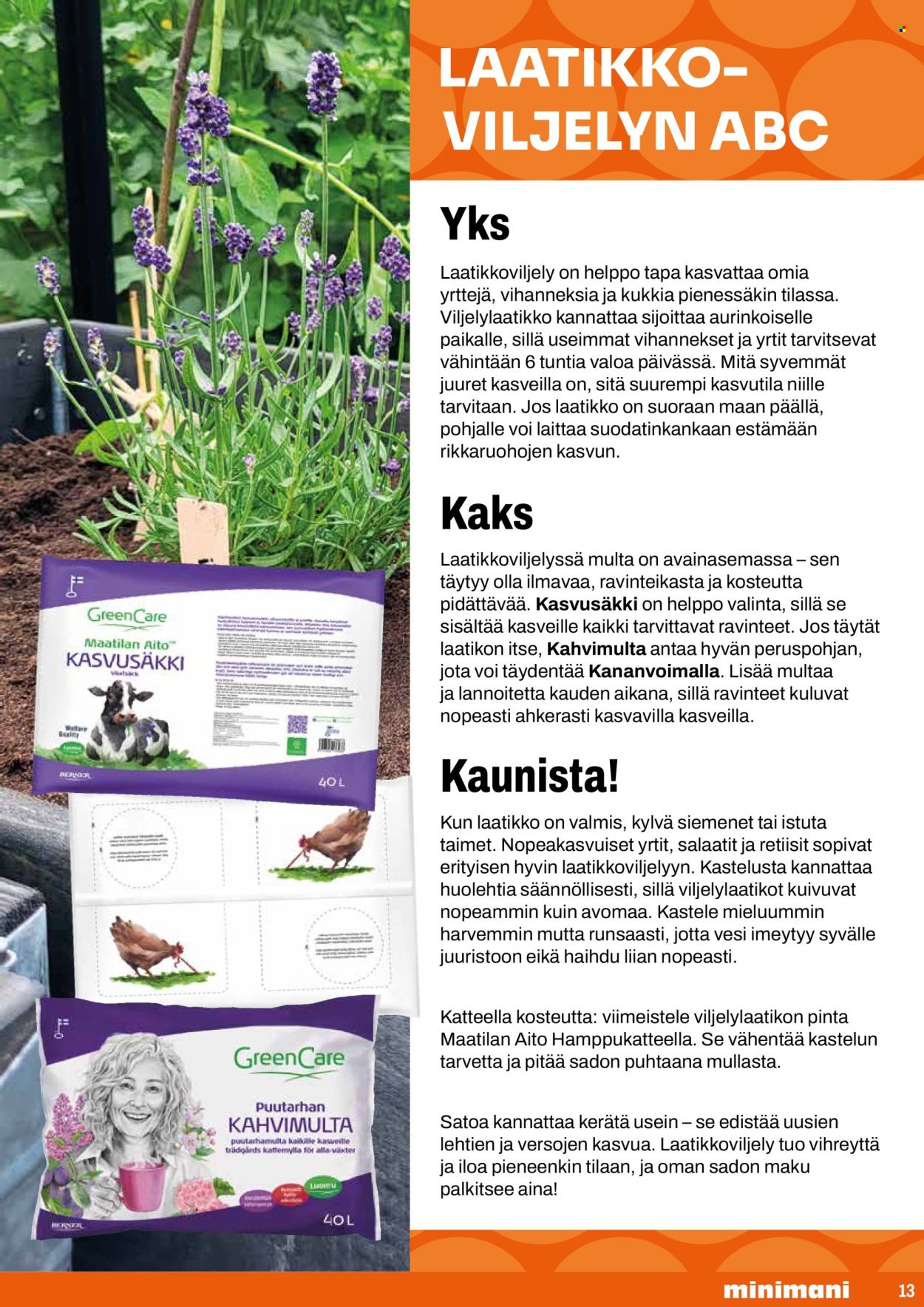 Minimani tarjoukset. Sivu 13