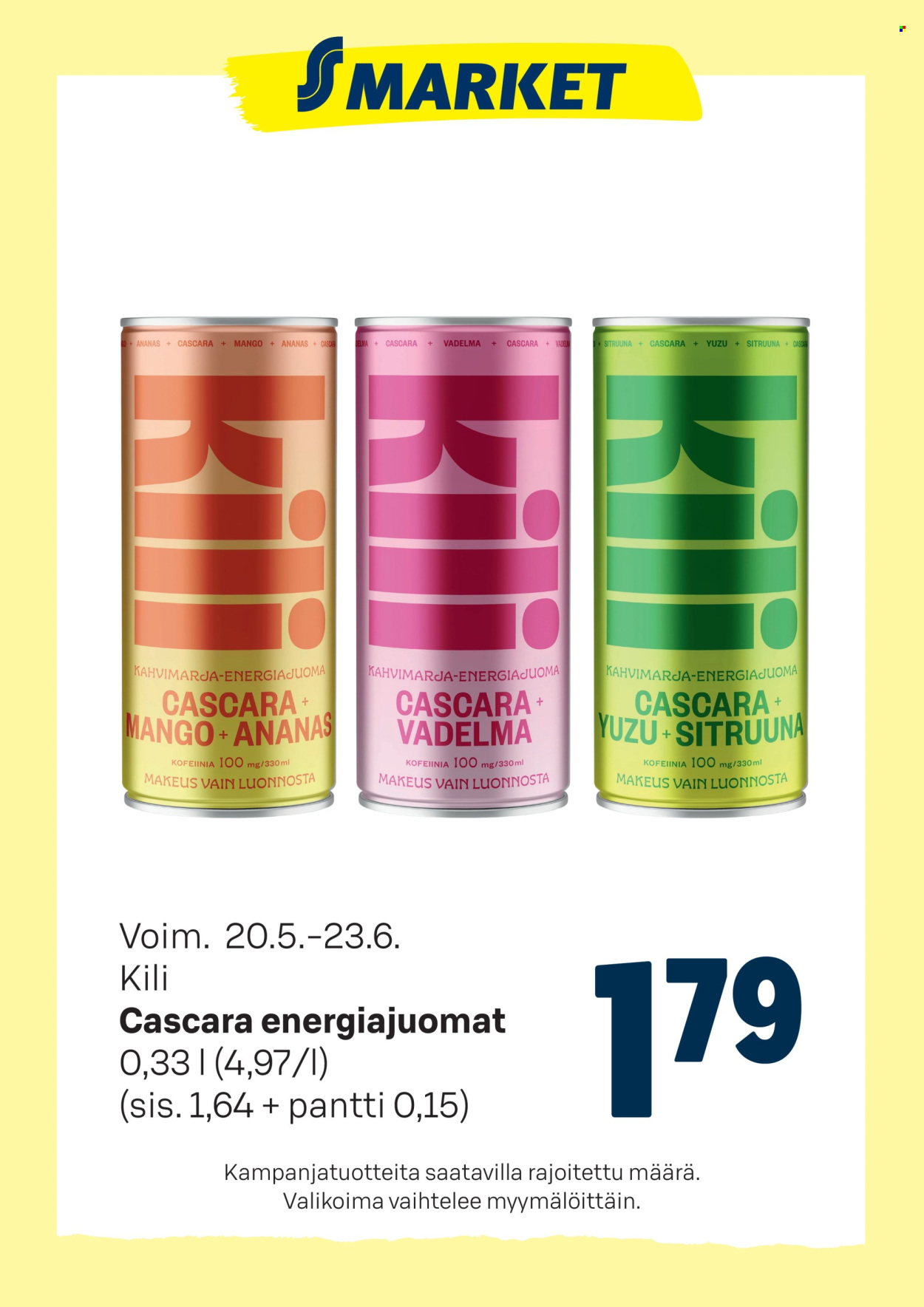 S-market tarjoukset - 20.05.2026 - 23.06.2026. Sivu 1