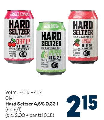 Olvi Hard Seltzer 4,5% 0,33 l
