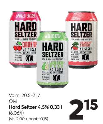 Hard Seltzer 4,5% 0,33 l