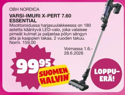 OBH NORDICA VARSI-IMURI X-PERT 7.60 ESSENTIAL