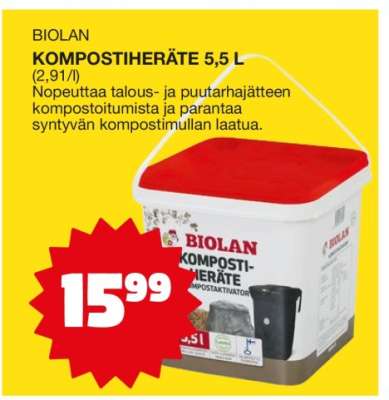 BIOLAN KOMPOSTIHERÄTE 5,5 l
