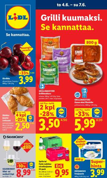 Lidl tarjoukset  - 04.06.2026 - 10.06.2026.