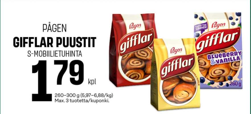 Pågen GIFFLAR PUUSTIT