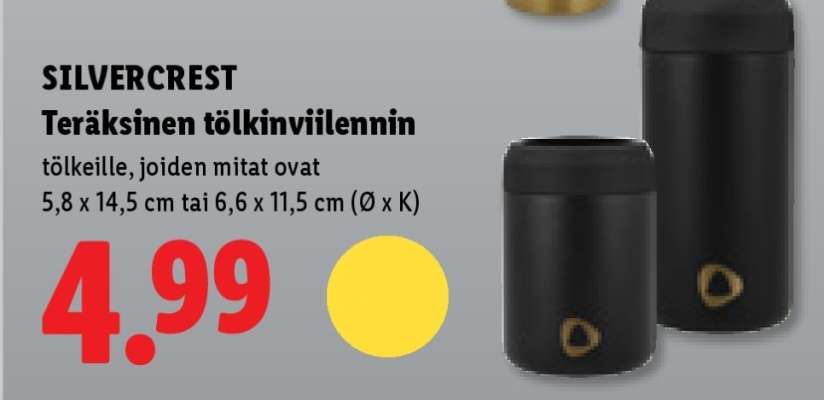 SILVERCREST Teräksinen tölkinviilennin