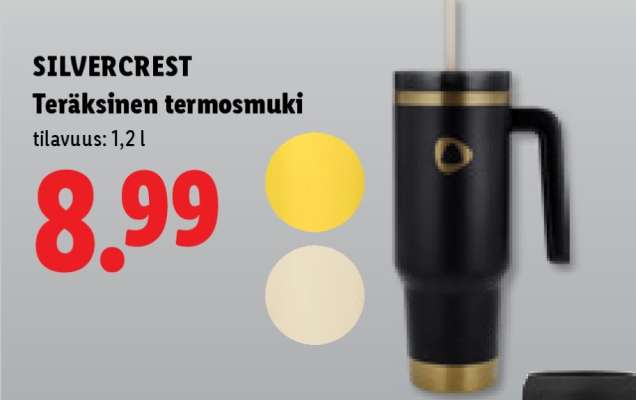 SILVERCREST Teräksinen termosmuki