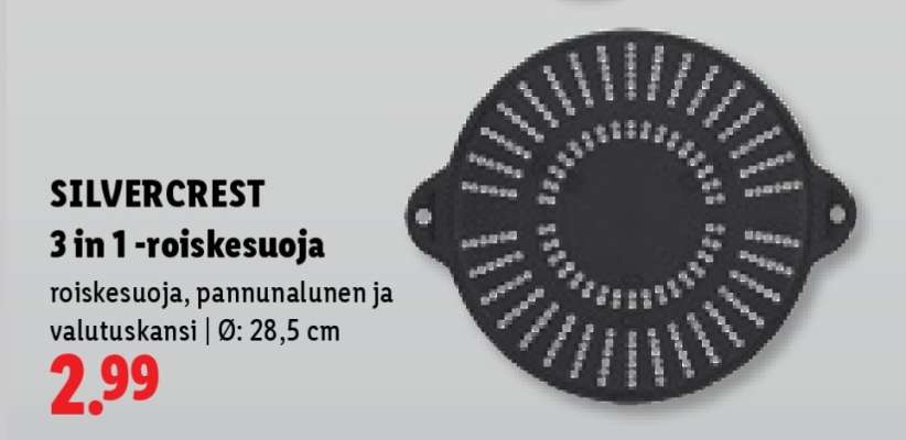 SILVERCREST 3 in 1 -roiskesuoja