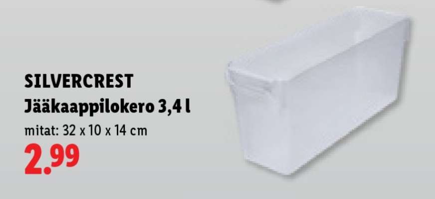 SILVERCREST Jääkaappilokero 3,4 l