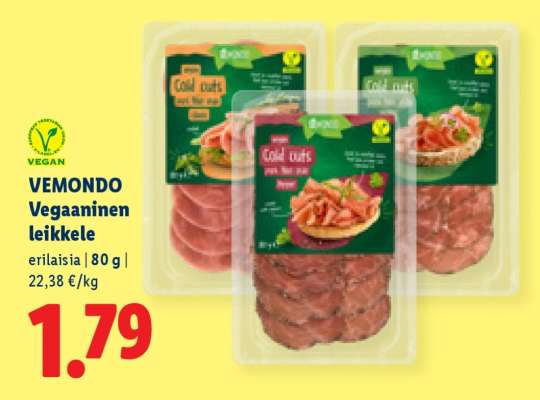 VEMONDO Vegaaninen leikkele