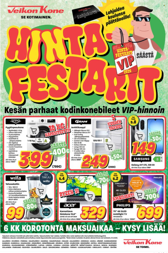 Veikon Kone tarjoukset - 01.06.2026 - 14.06.2026. Sivu 1