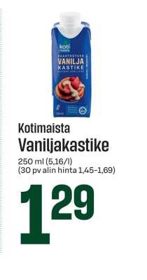 Kotimaista Vaniljakastike