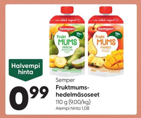 Semper Fruktmums hedelmäsoseet