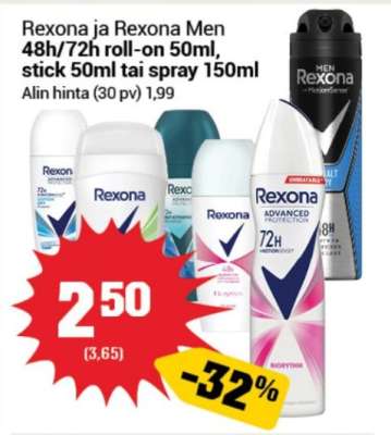 Rexona ja Rexona Men
