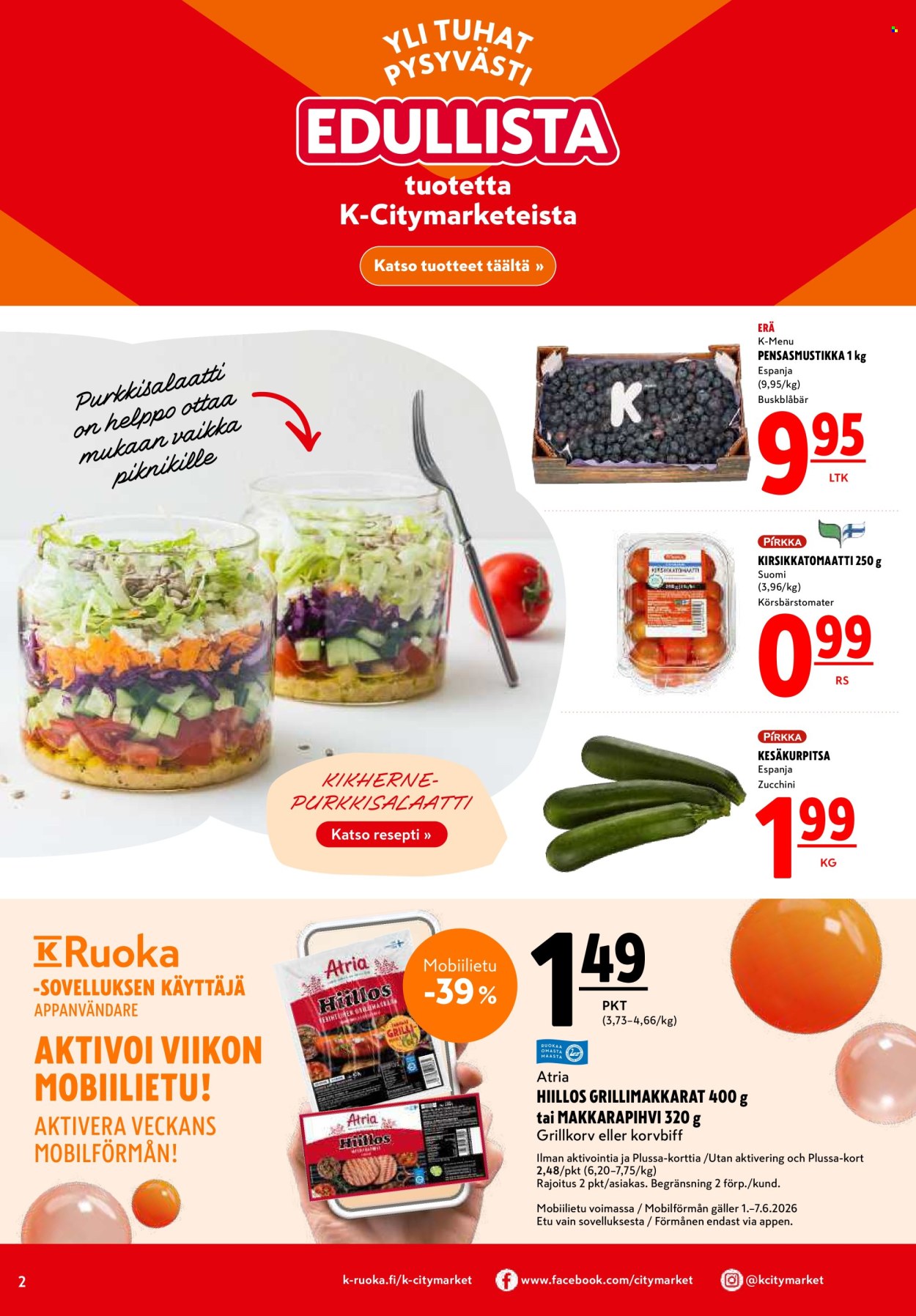 K-citymarket tarjoukset - 04.06.2026 - 07.06.2026. Sivu 2