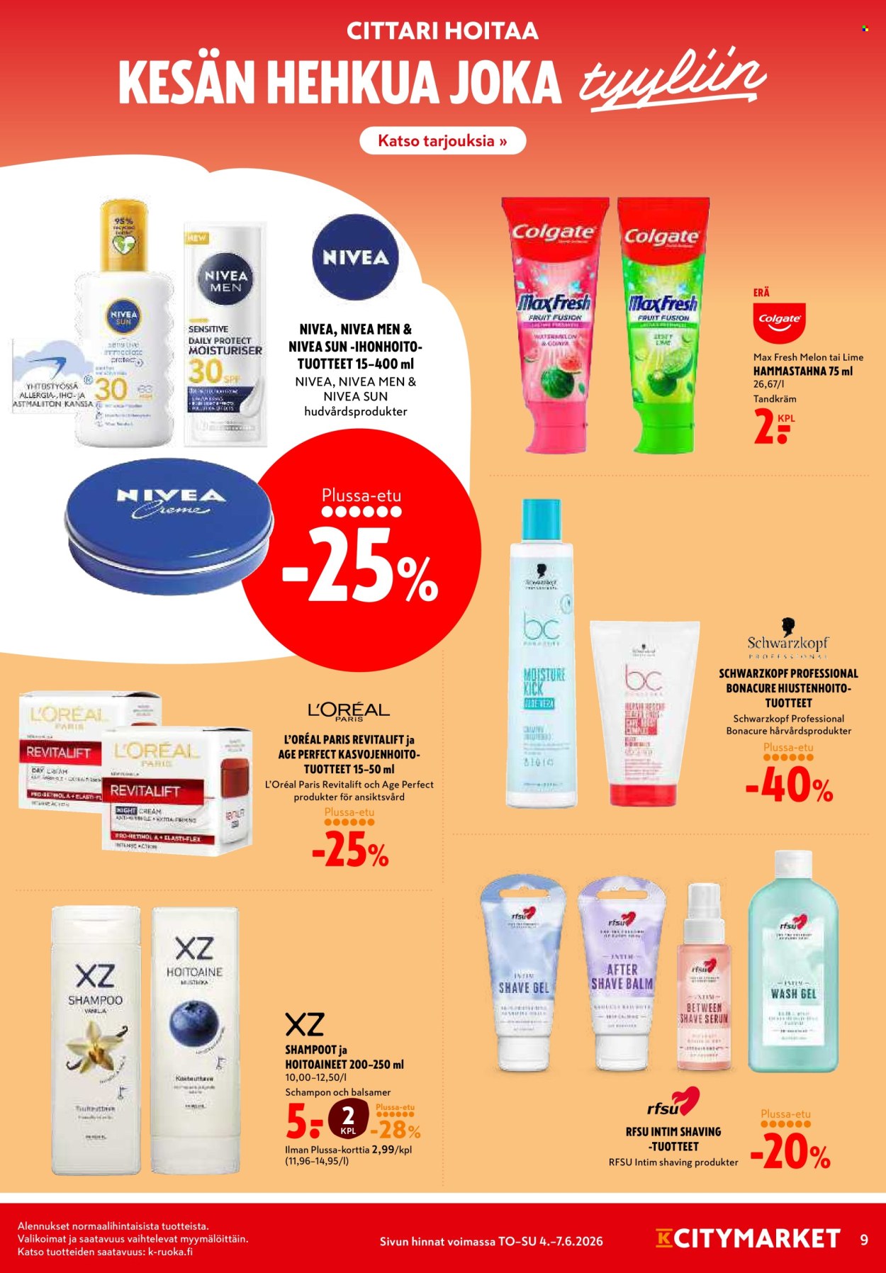 K-citymarket tarjoukset - 04.06.2026 - 07.06.2026. Sivu 9
