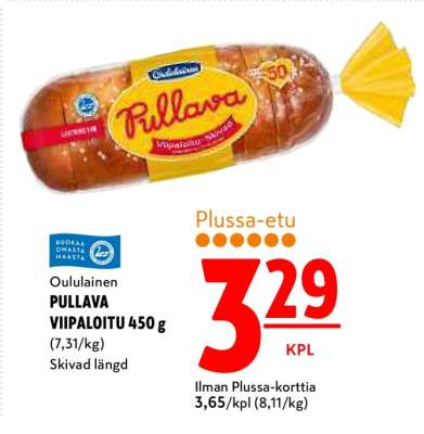 Oululainen PULLAVA VIIPALOITU 450 g
