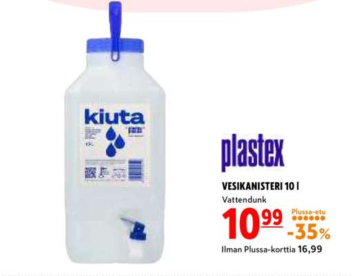 plastex VESIKANISTERI 10 l