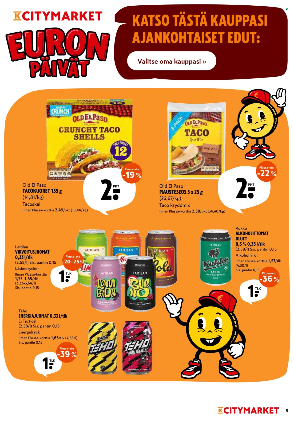 K-citymarket tarjoukset - 08.06.2026 - 10.06.2026. Sivu 9