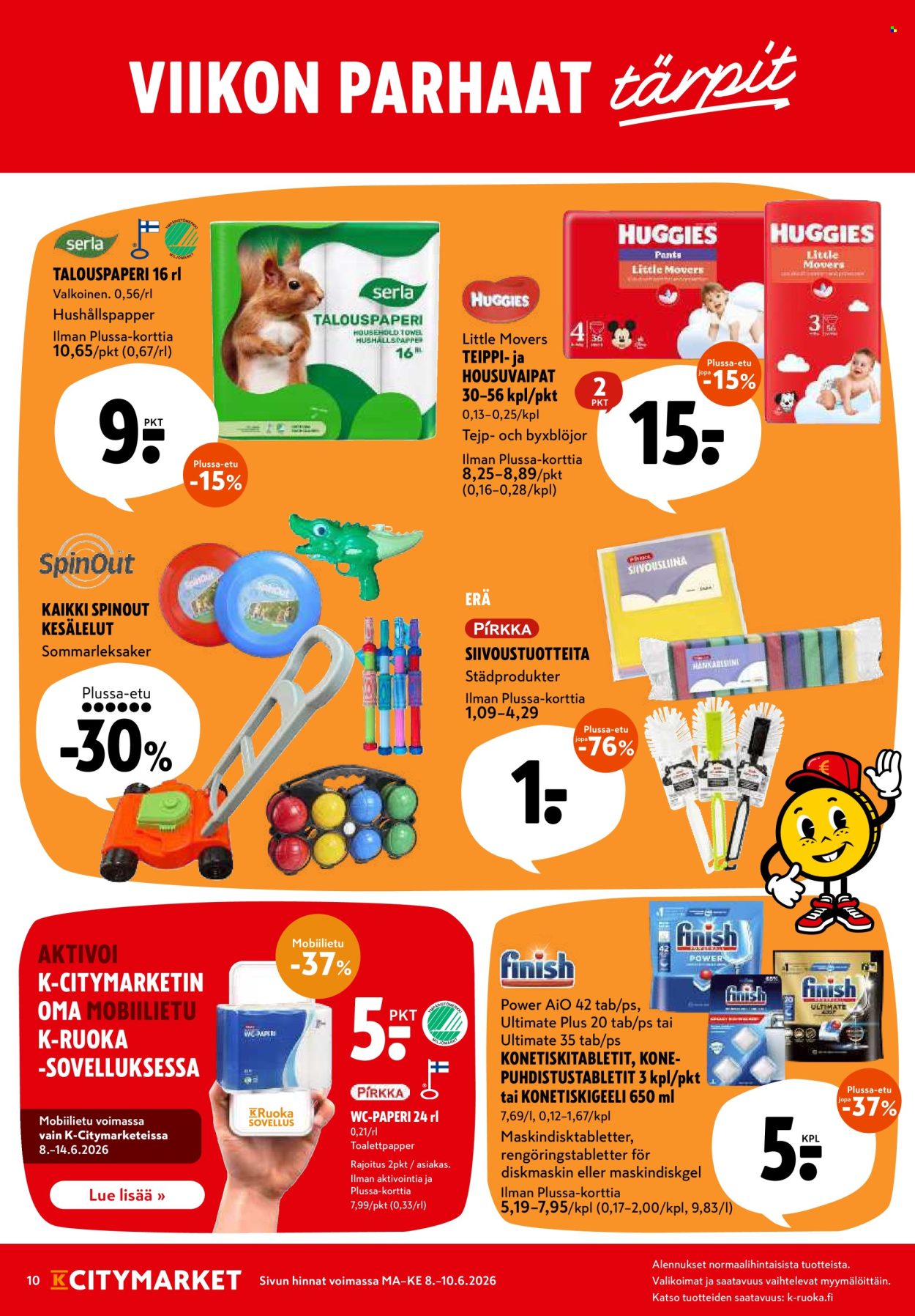 K-citymarket tarjoukset - 08.06.2026 - 10.06.2026. Sivu 10