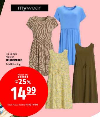 mywear Iris tai Isla Naisten TRIKOOMEKKO