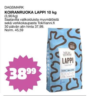 DAGSMARK KOIRANRUOKA LAPPI 10 kg