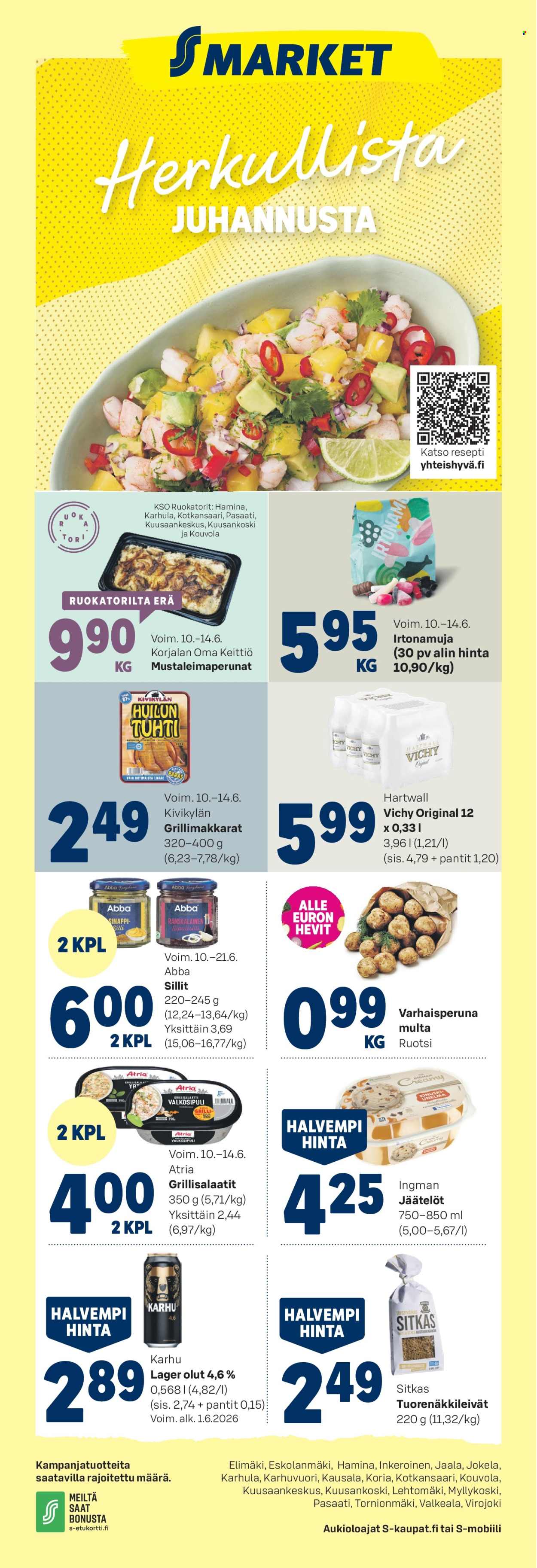 S-market tarjoukset - 10.06.2026 - 14.06.2026. Sivu 1