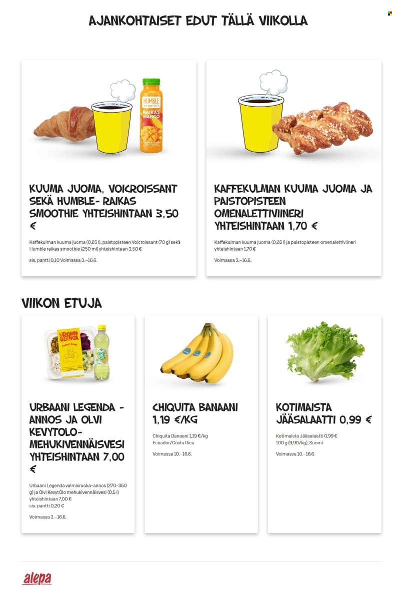 Alepa tarjoukset  - 03.06.2026 - 16.06.2026.