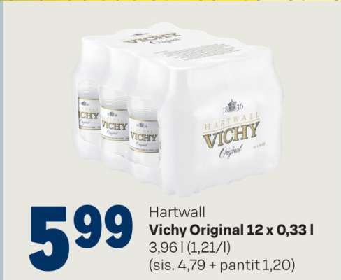 Hartwall Vichy Original 12 x 0,33 l
