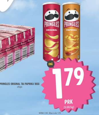 PRINGLES ORIGINAL TAI PAPRIKA 185G