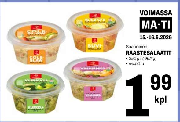 SAARIOINEN RAASTESALAATIT