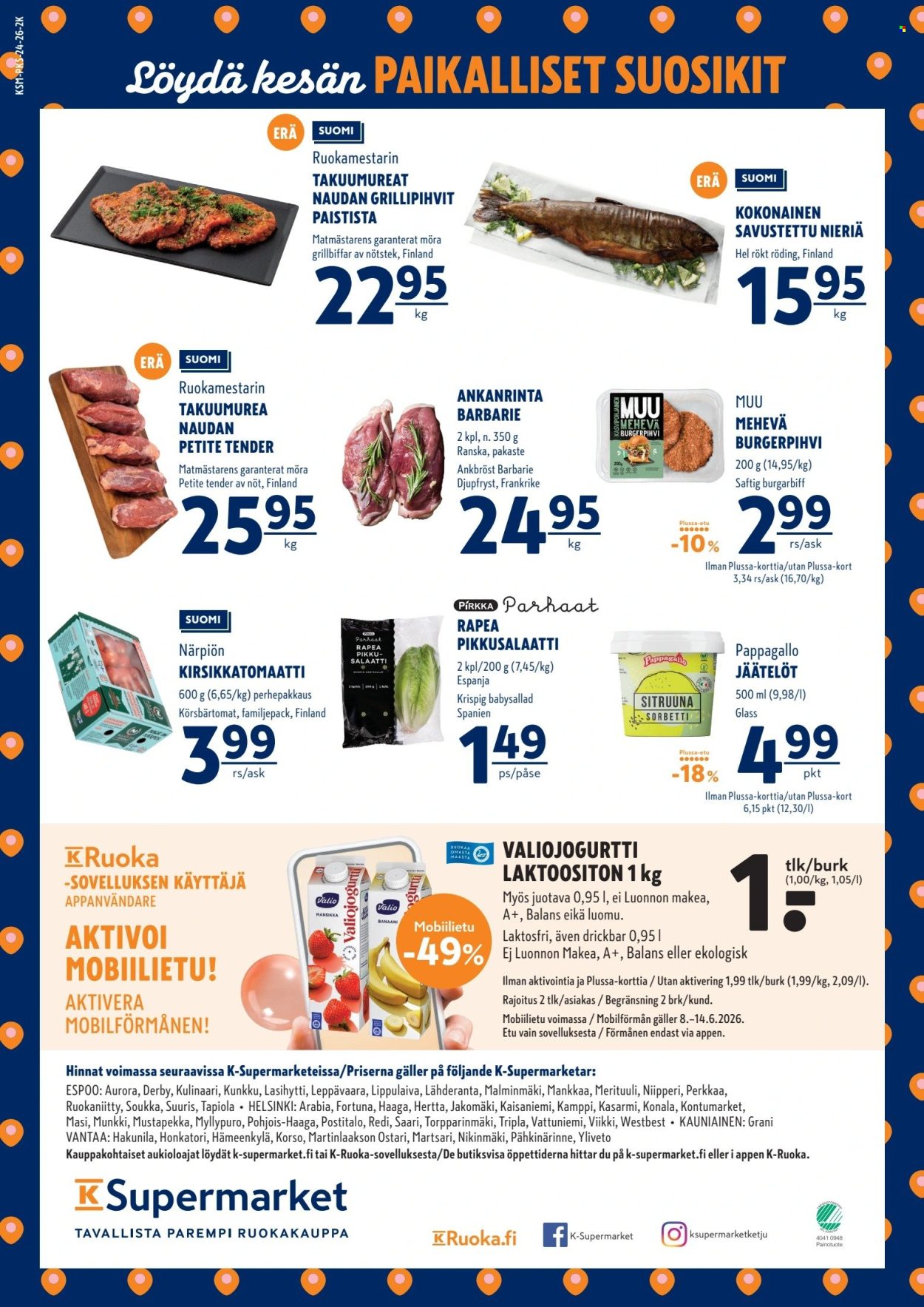 K-Supermarket tarjoukset - 11.06.2026 - 14.06.2026. Sivu 4