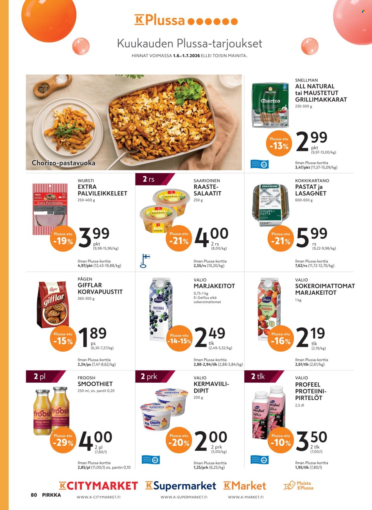 K-Supermarket tarjoukset - 10.06.2026 - 25.08.2026. Sivu 80