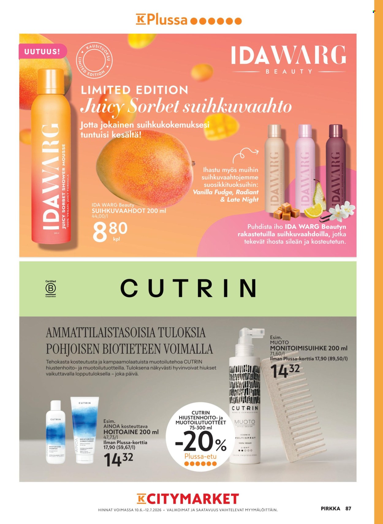 K-Supermarket tarjoukset - 10.06.2026 - 25.08.2026. Sivu 87