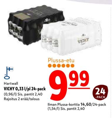 Hartwall VICHY 0,33 l/pl 24-pack