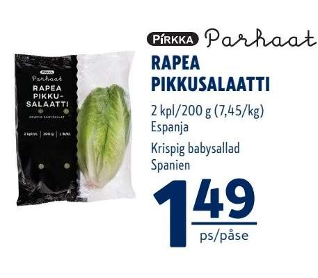 PIRKKA Parhaat Rapea Pikkusalaatti