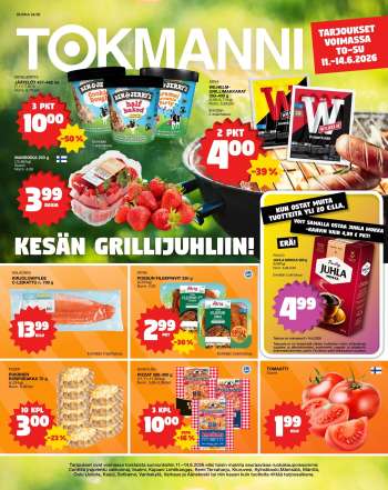 Tokmanni tarjoukset  - 11.06.2026 - 14.06.2026.
