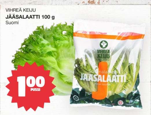 VIHREÄ KEIJU JÄÄSALAATTI