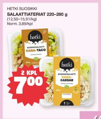 Hetki Suosikki Salaattiateriat
