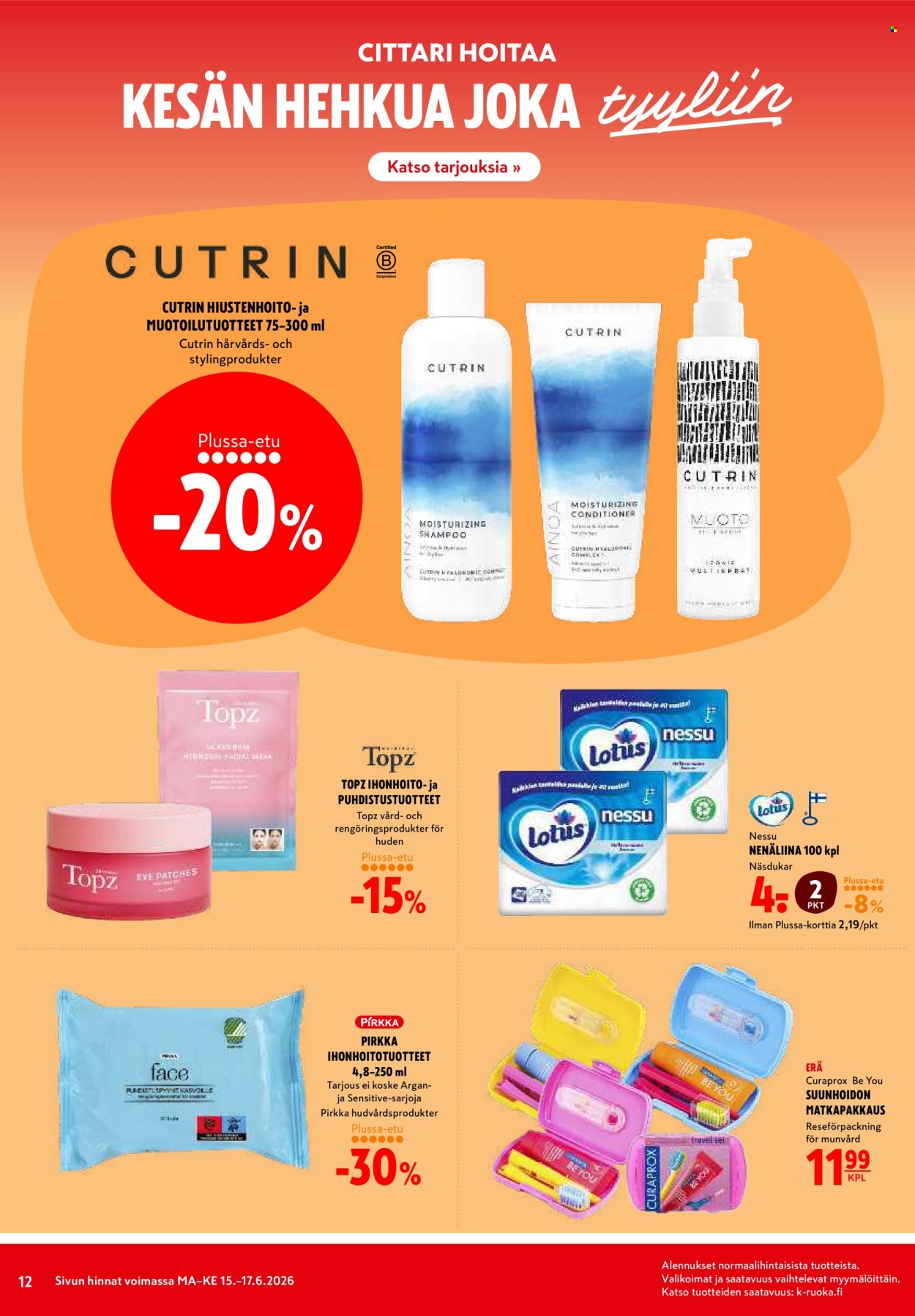 K-citymarket tarjoukset - 15.06.2026 - 17.06.2026. Sivu 12