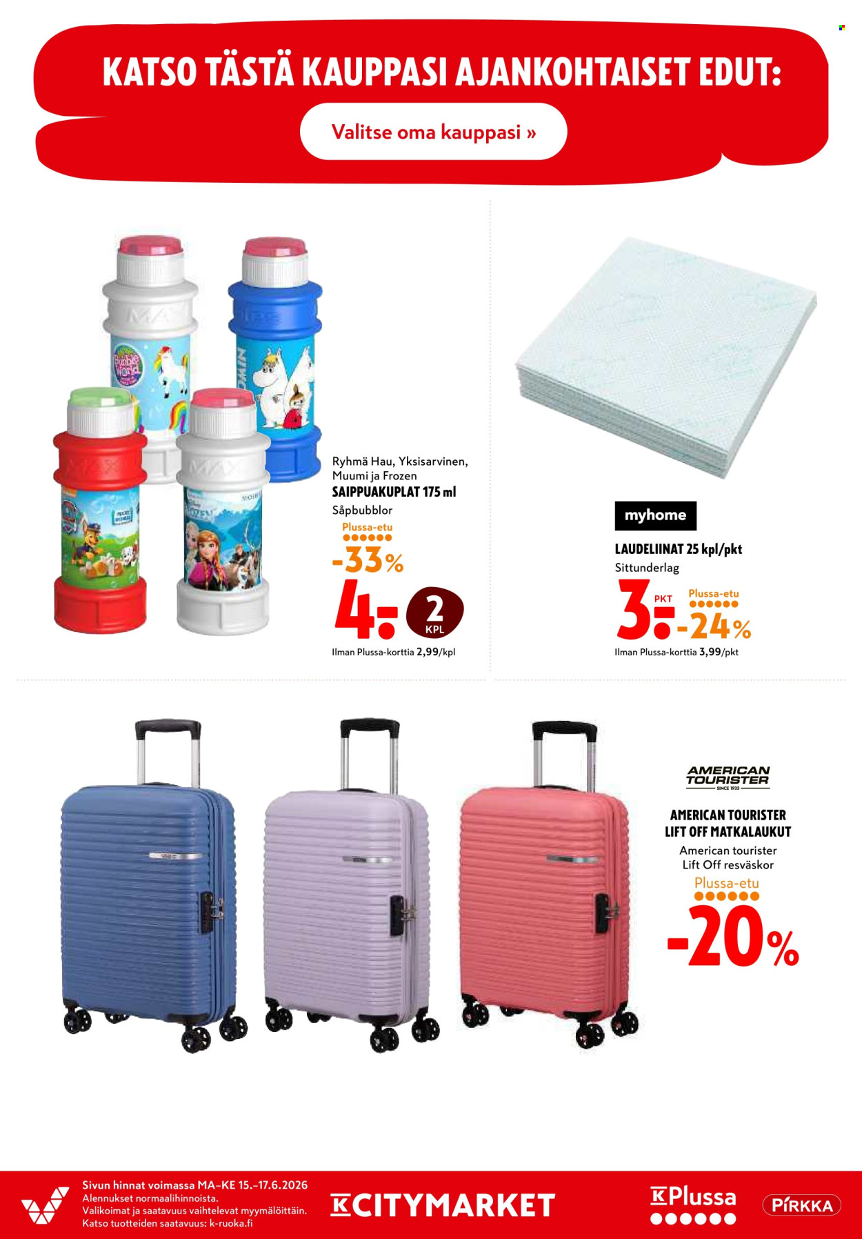 K-citymarket tarjoukset - 15.06.2026 - 17.06.2026. Sivu 20